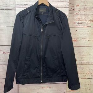 Banana Republic Men's Navy Bomber Jacket - size L
